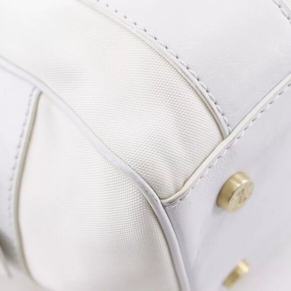 CELINE Mini Boston Handbag 2004 Athens Olympics Limited White Nylon canvas... - Picture 4 of 12